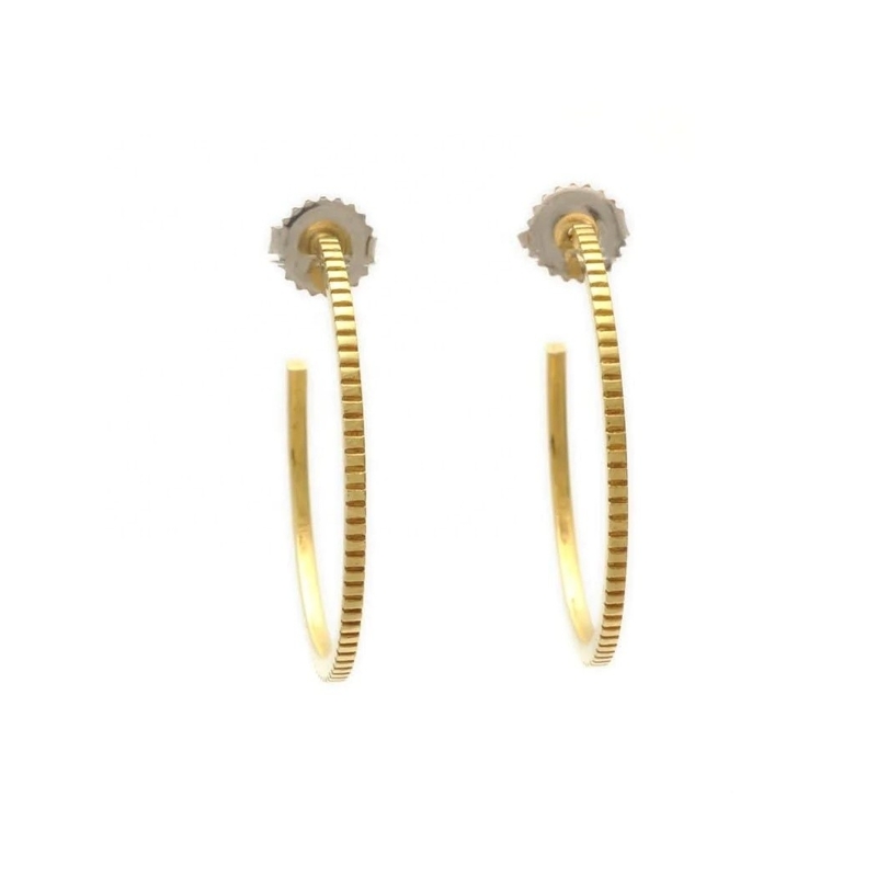 Brincos de ouro contemporâneo 925 Sterling Silver 18K com logotipo do cliente 30 * 30mm