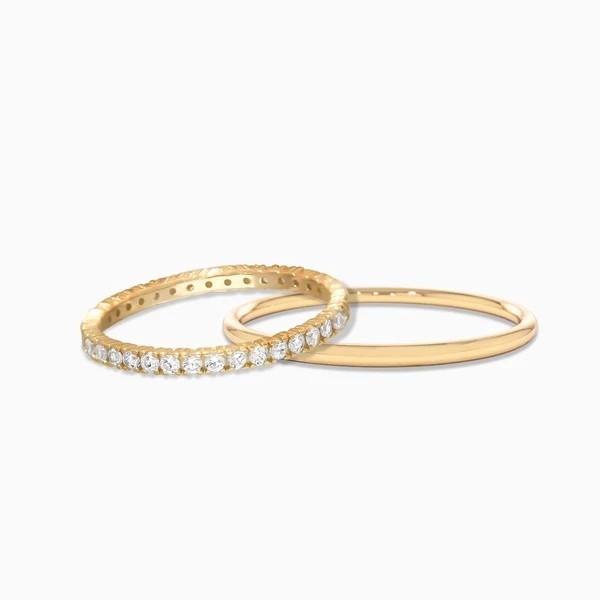 Anel de Eternidade para Mulheres 925 Sterling Silver Set