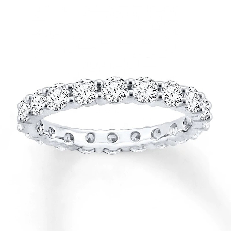925 Sterling Silver CZ Simulado Sapphire Anel empilhável conjunto com tamanho personalizado