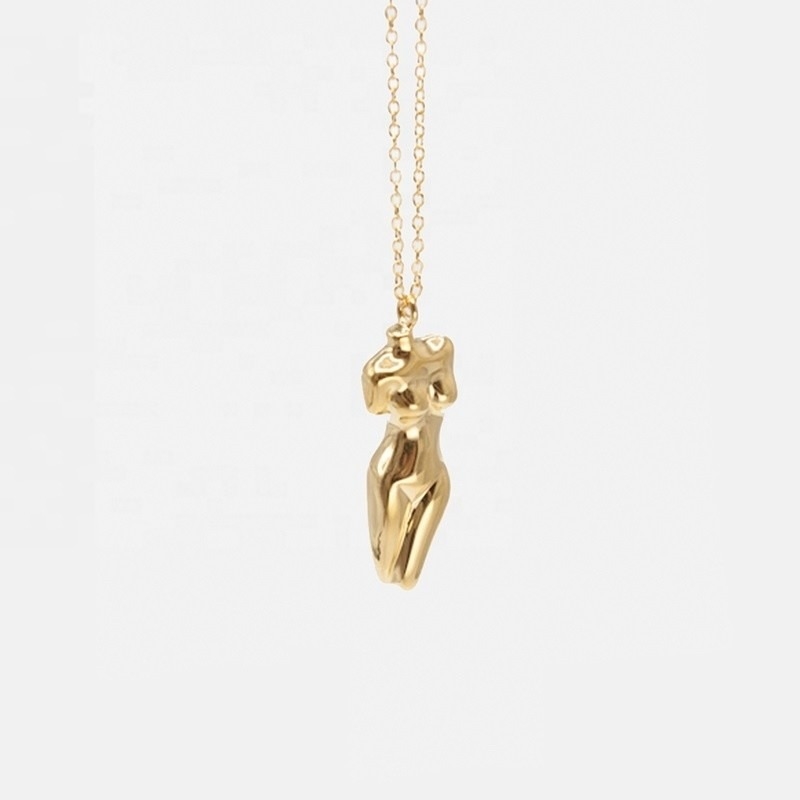 925 Sterling Silver Venus Feminino Corpo Pendente Colar Personalizável Para o Seu Outfit