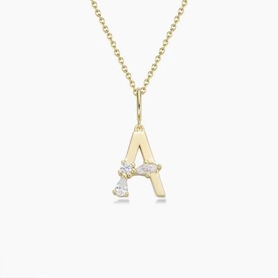 Pendientes de cartas CZ de prata esterlina 925 em ouro placado simplesmente 18K para jóias de moda