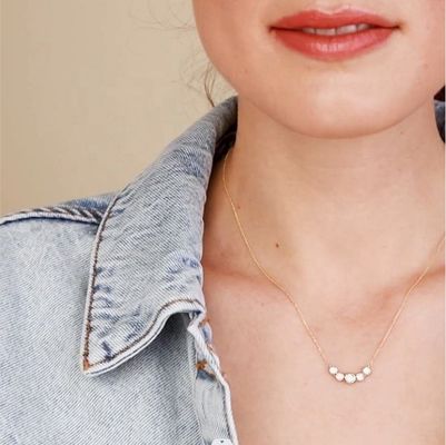 Collar de ouro de 18 quilates de Ródio Mulheres 1,2 mm Pendiente de ouro branco Cz