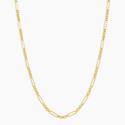 18in 925 Sterling Silver Chain Necklace 2,2mm Largura 18K Gold Chain Necklace