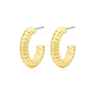 Brincos de cordel de cadeia de serpente texturizados em prata esterlina 925 para caixa de acessórios de meninas