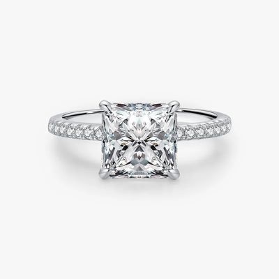 Elegantes Anéis de Casamento de Prata de 925 Sterling