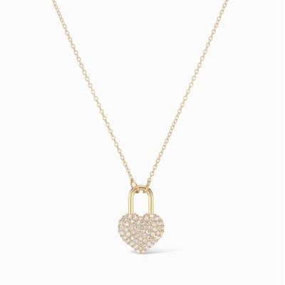 Trendy 925 ouro revestido prata esterlina coração medalhão charme pendente colar