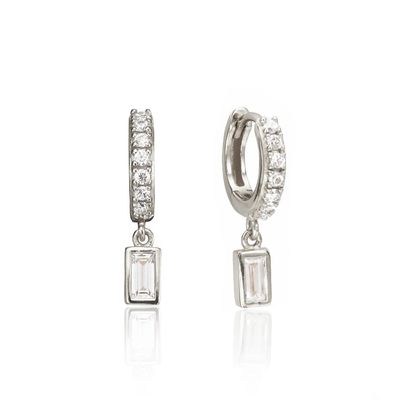 Brincos de ouro 925 Sterling Silver Dangle para aniversário, noivado