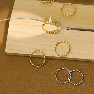 Anel de prata 925 de forma personalizada Anel de prata
