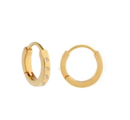 Brinquedos Estilosos 14K Ouro Vermelho Estrela Conjunto de Diamantes Abraços para Estilo Sem Esforço