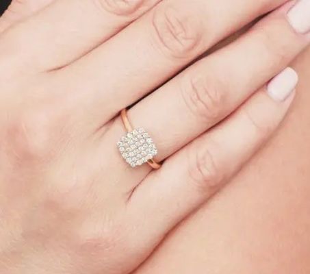 2024 Anéis Brasileiro Pave Branco CZ Prata Anel para jóias finas Acessórios de moda