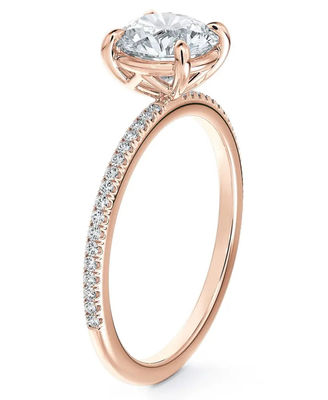 925 Sterling Silver Brasileiro Redondo Branco CZ Anel de Noivado Belas Joias Acessórios