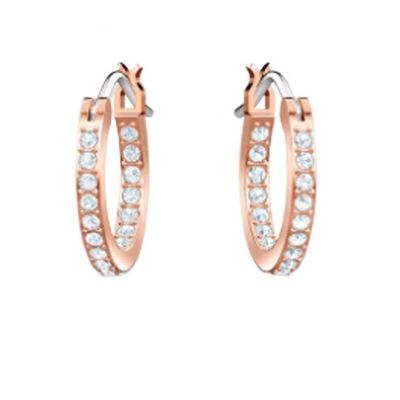 Elegante brincos Azul Branco Cz 925 Sterling Prata Dangle Hoop Brincos Para Mulheres
