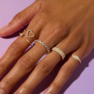 Moda 925 Sterling Silver Women Ring Jewelry Produto personalizado Tipo religioso Nenhum