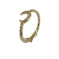 Anel de lua de prata fina 925 personalizado para homens com ouro de 14k 18k 24k do Brasil 2022