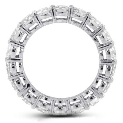 925 Sterling Silver 4mm CZ Eternity Band Anel Eco-Friendly Sim Revestimento Ouro Rosa