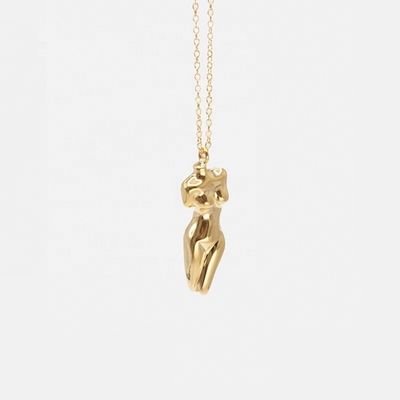 925 Sterling Silver Venus Feminino Corpo Pendente Colar Personalizável Para o Seu Outfit