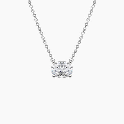 Oval Cut 5A Branco Cubico Zirconia Brilhante Pendente de Pedras preciosas Colares para Mulheres Joias Clássicas