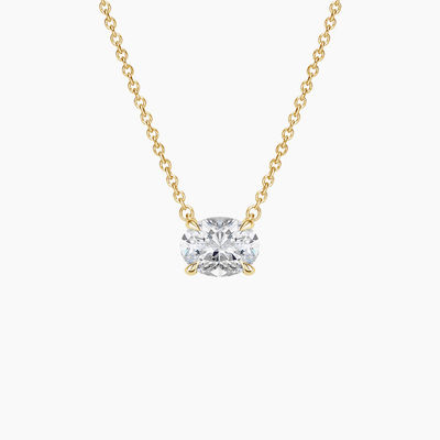 Oval Cut 5A Branco Cubico Zirconia Brilhante Pendente de Pedras preciosas Colares para Mulheres Joias Clássicas