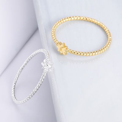 925 Sterling Silver Moon Sun Ring 18K Gold Plated Jewelry Unisex