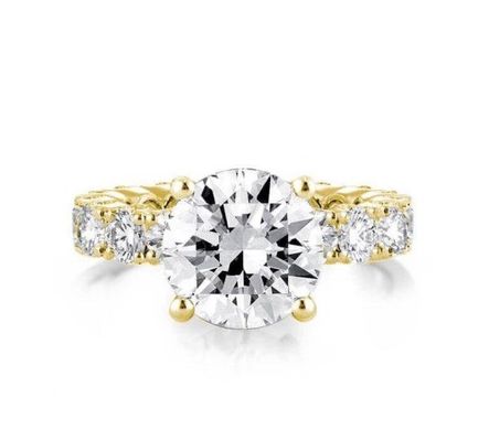 Anéis de noivado de ouro branco 18K Zircon Eternity Band 925 Sterling Silver