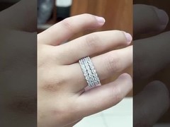 Eternity Band Anéis de noivado para mulheres